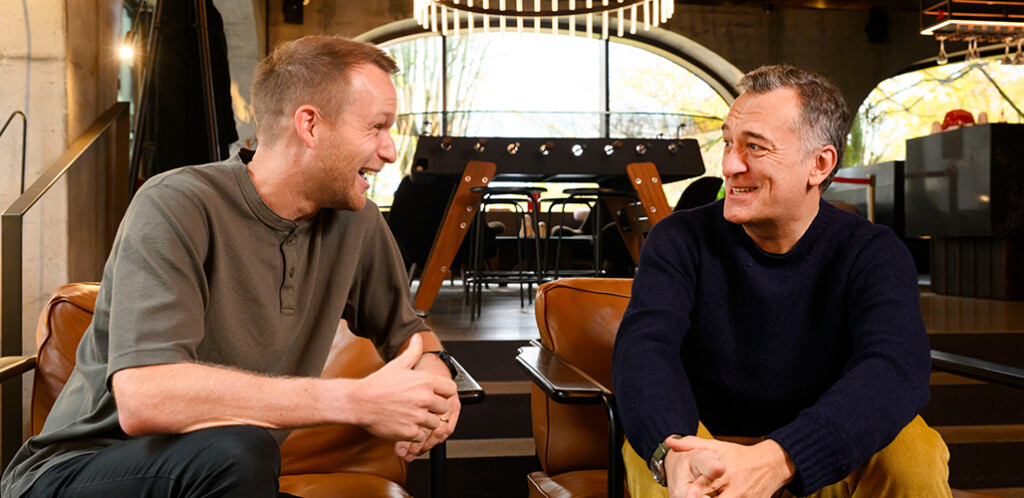 Yousician Sven Ahrens ja Nick Moro, kuvaaja Jussi Helttunen