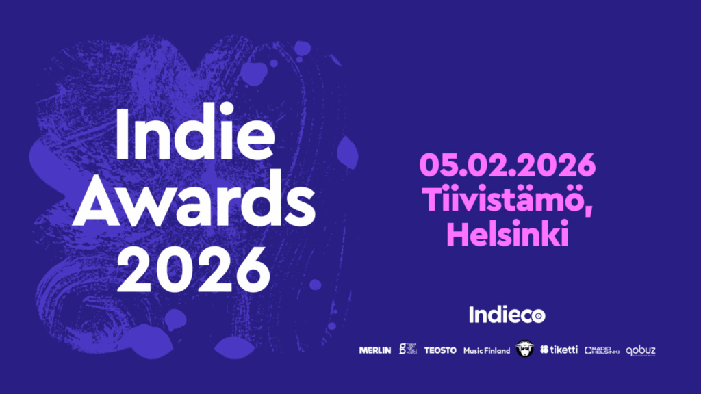 Indie Awards 2026 Tiivistämöllä 5.2.2026